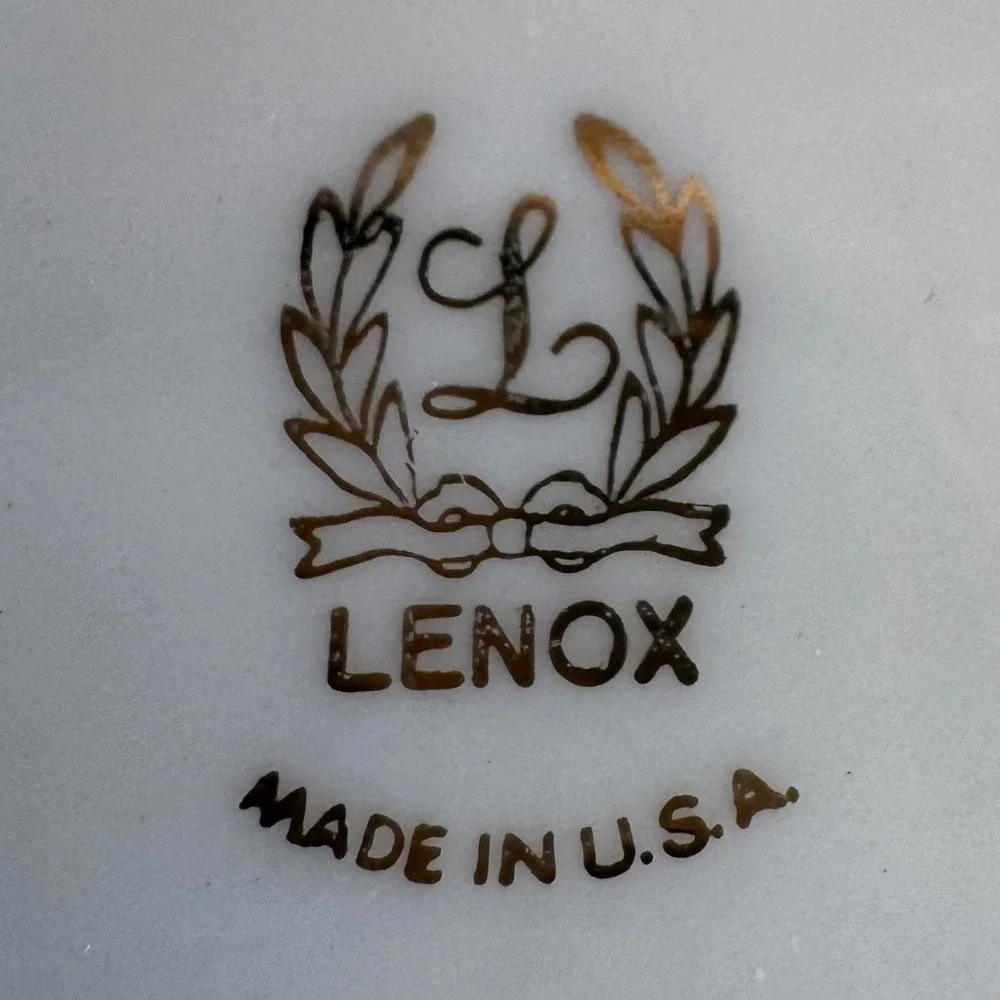 VTG Lenox Olympia Gold Ashtray Trinket Dish 4